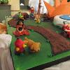 Dog and fire hydrant made out of fondant